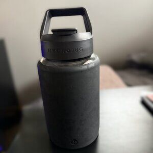 HydroJug Black Leopard Print Sport Water Bottle 64oz